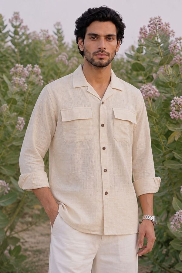 The Natural Ivory Cotton Shirt