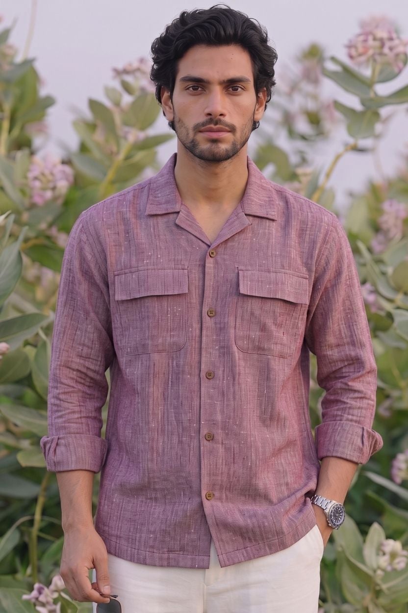 The Dusty Plum Heather Shirt