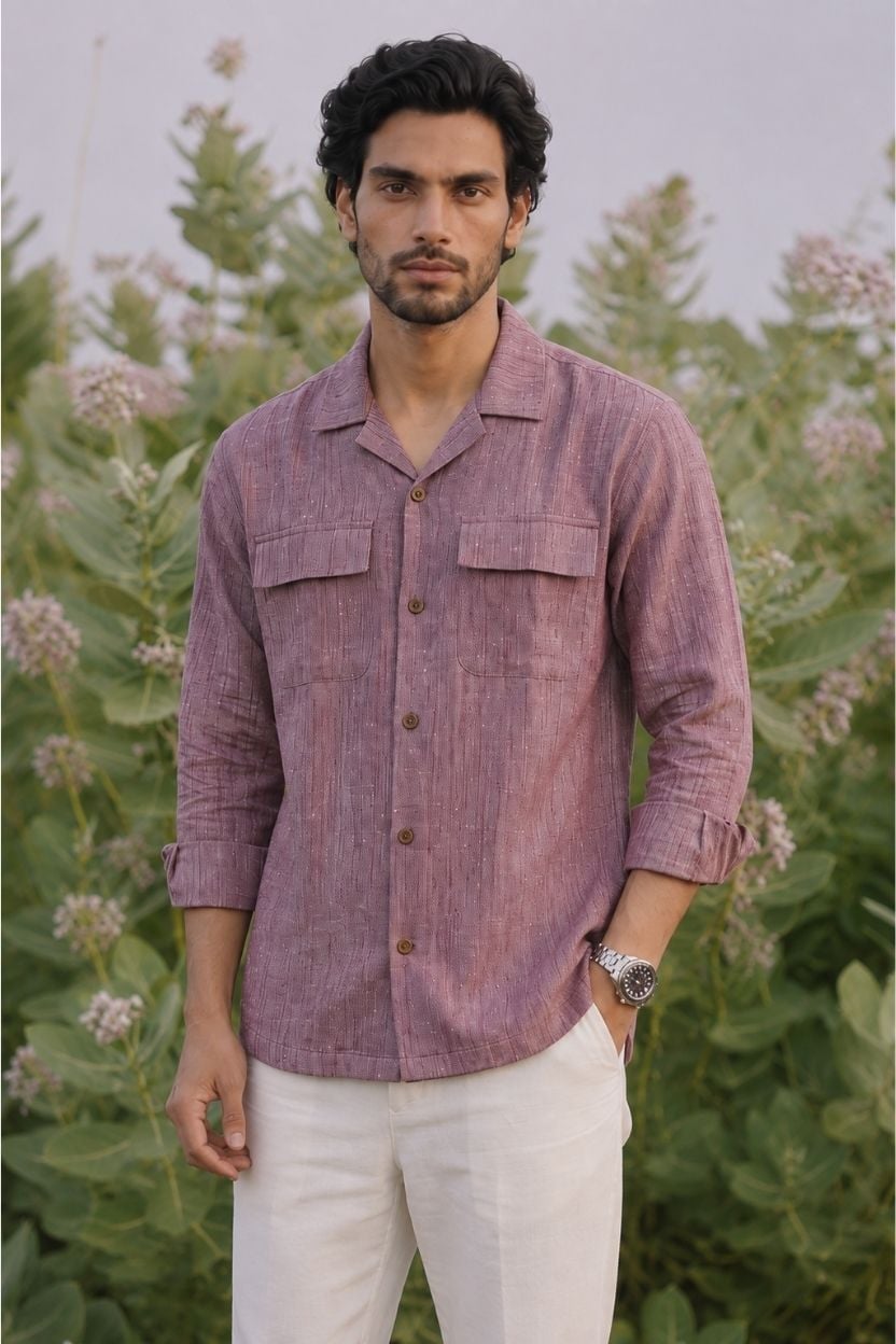 The Dusty Plum Heather Shirt - Image 2