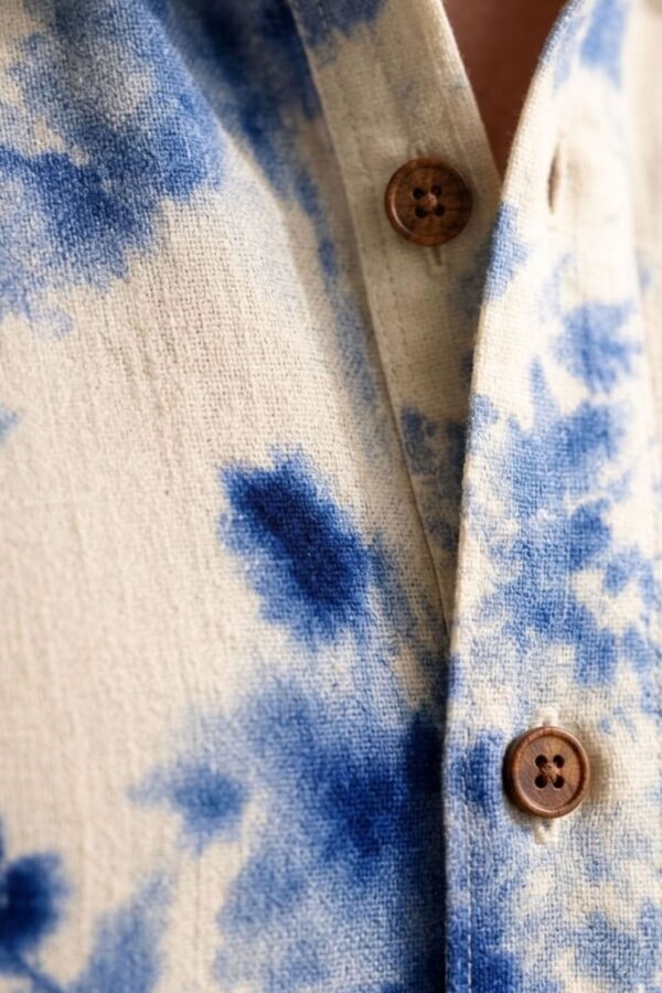 The Indigo Bloom Print Cotton Shirt