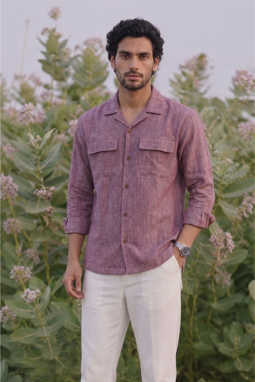 The Dusty Plum Heather Shirt - Image 4