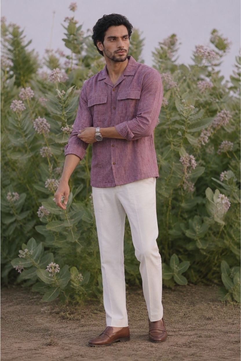 The Dusty Plum Heather Shirt - Image 3