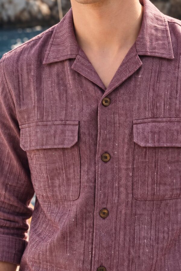 The Dusty Plum Heather Shirt