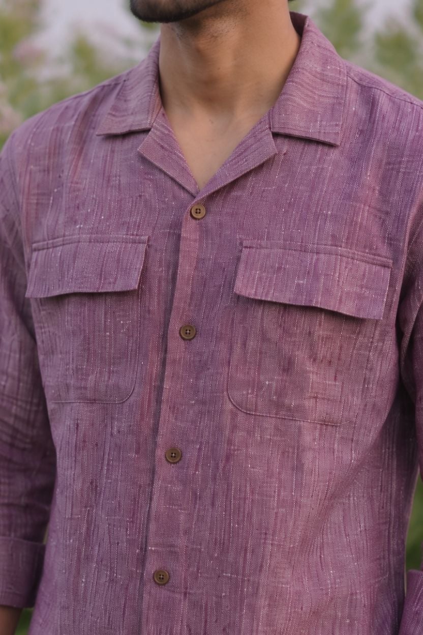 The Dusty Plum Heather Shirt - Image 5