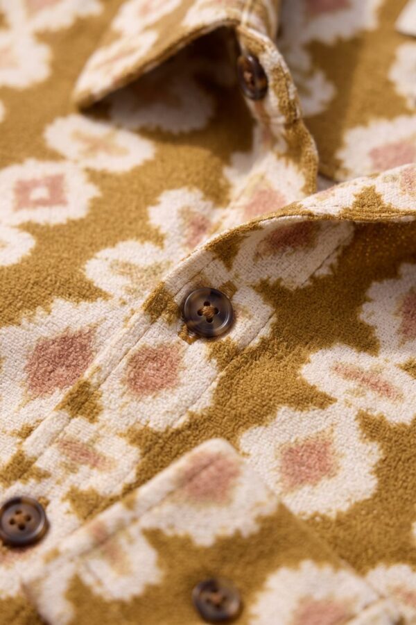 The Amber Geometric Print Cotton Shirt