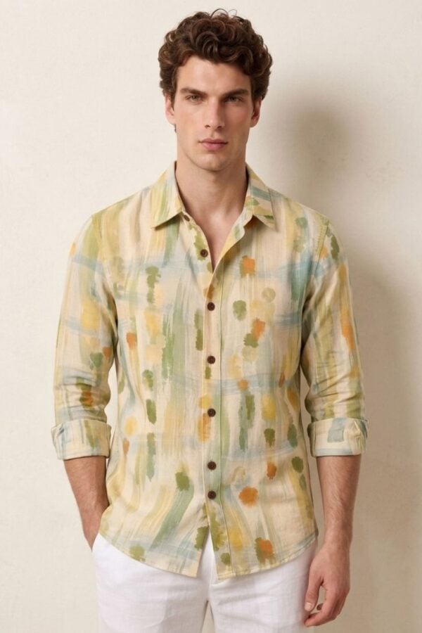 The Pastel Brushstroke Cotton Shirt