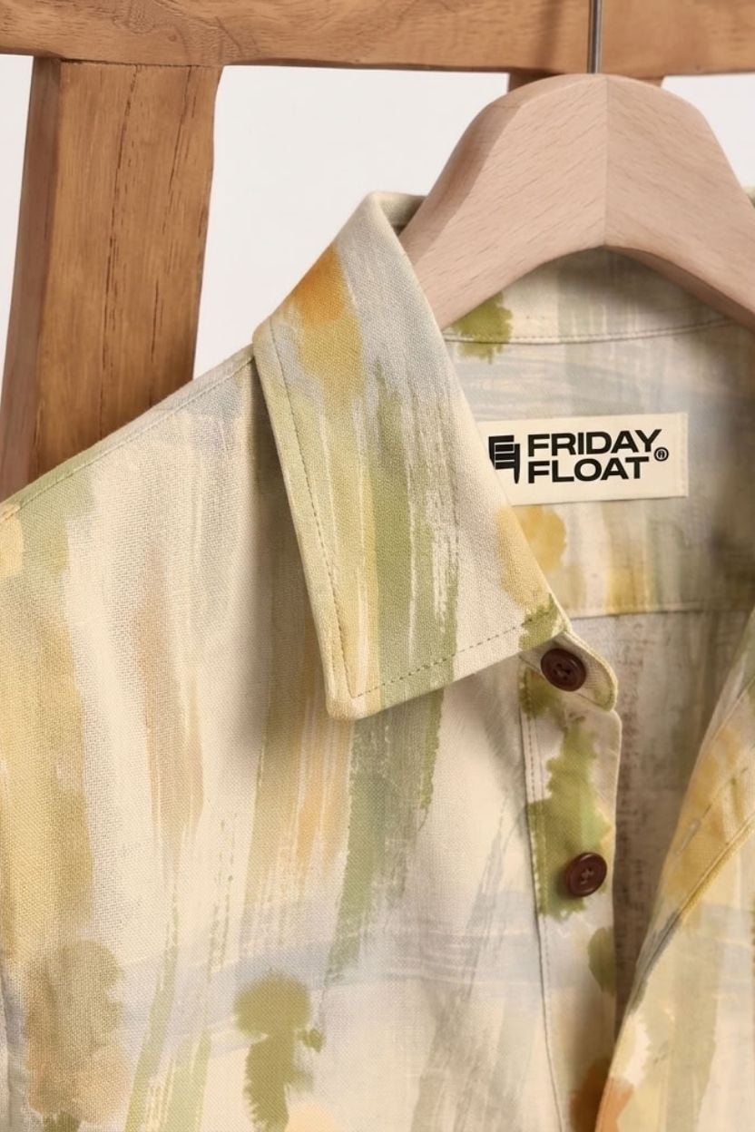 The Pastel Brushstroke Cotton Shirt - Image 4