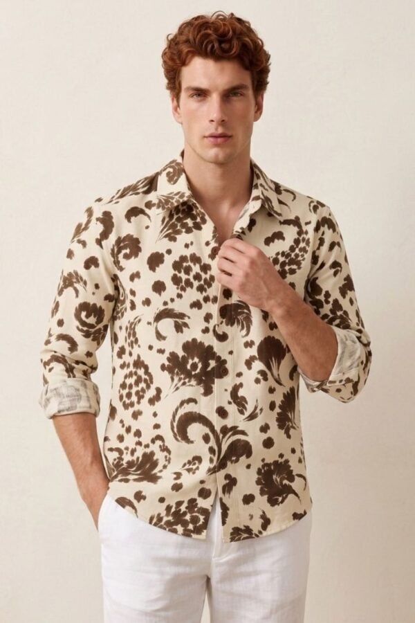 The Sepia Flora Cotton Shirt