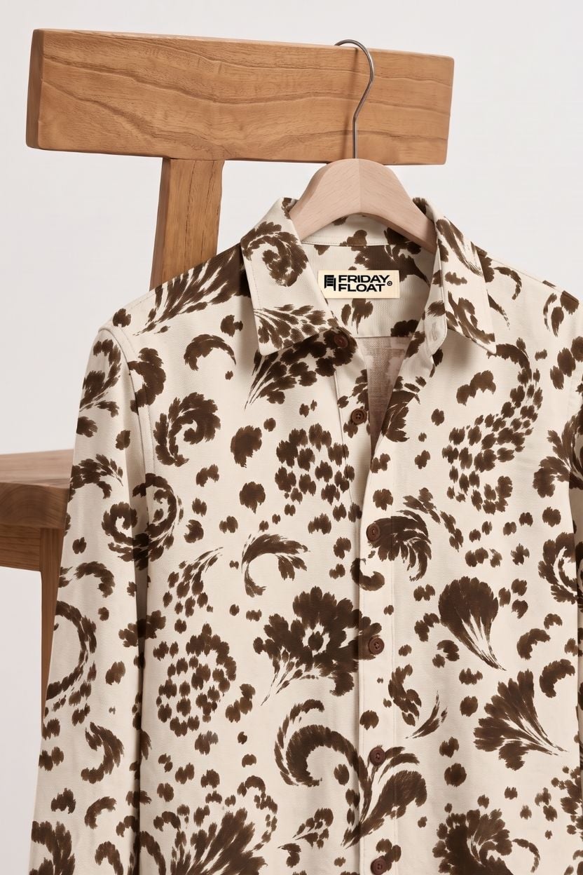 The Sepia Flora Cotton Shirt - Image 2
