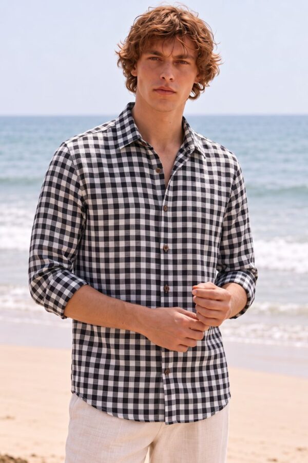 The Monochrome Gingham Shirt