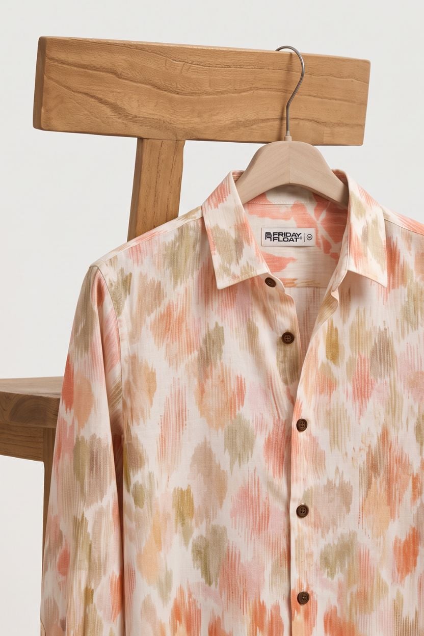 The Pastel Mirage Print Cotton Shirt