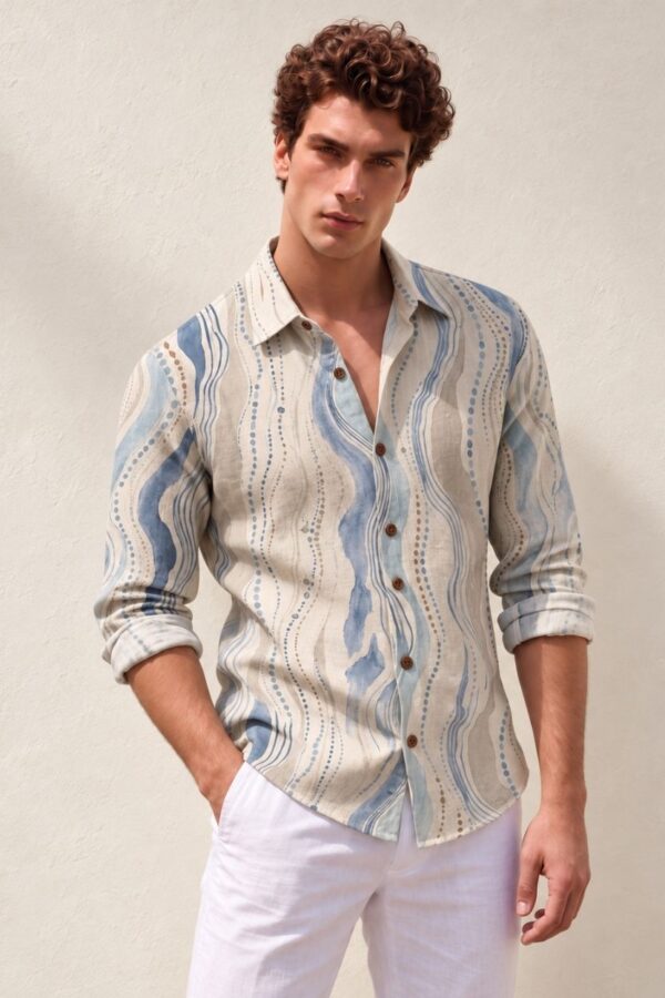 The Ocean Wave Cotton Shirt