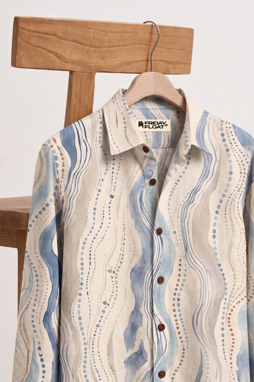 The Ocean Wave Cotton Shirt