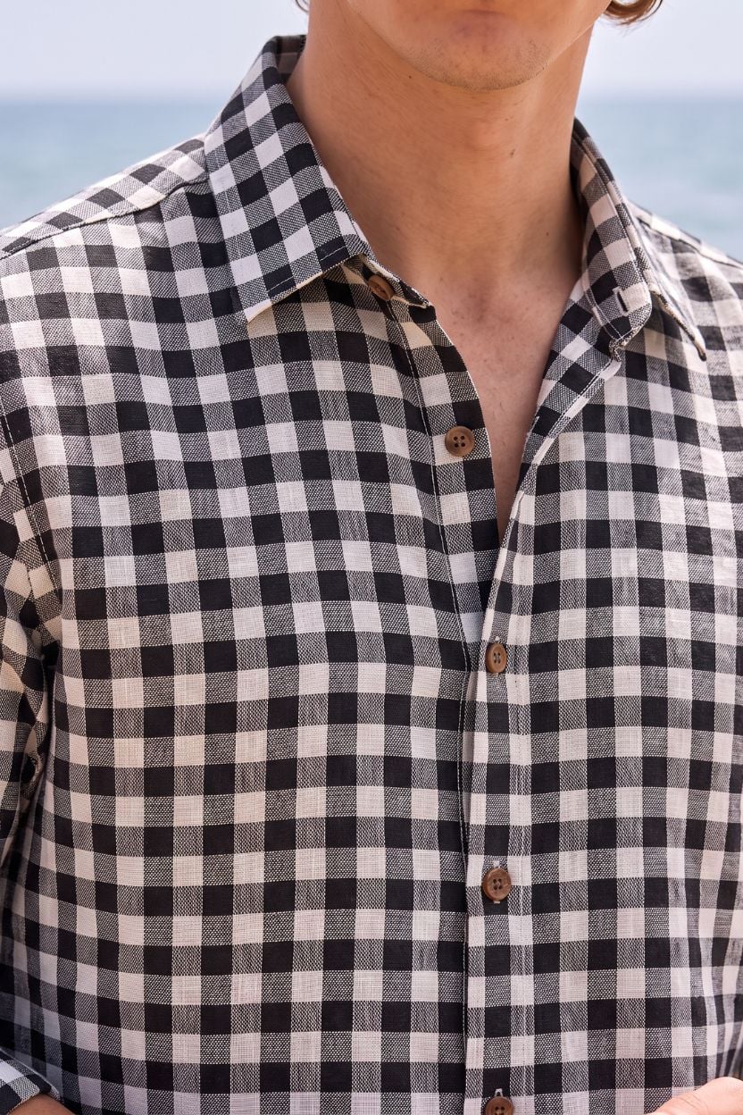 The Monochrome Gingham Shirt - Image 4