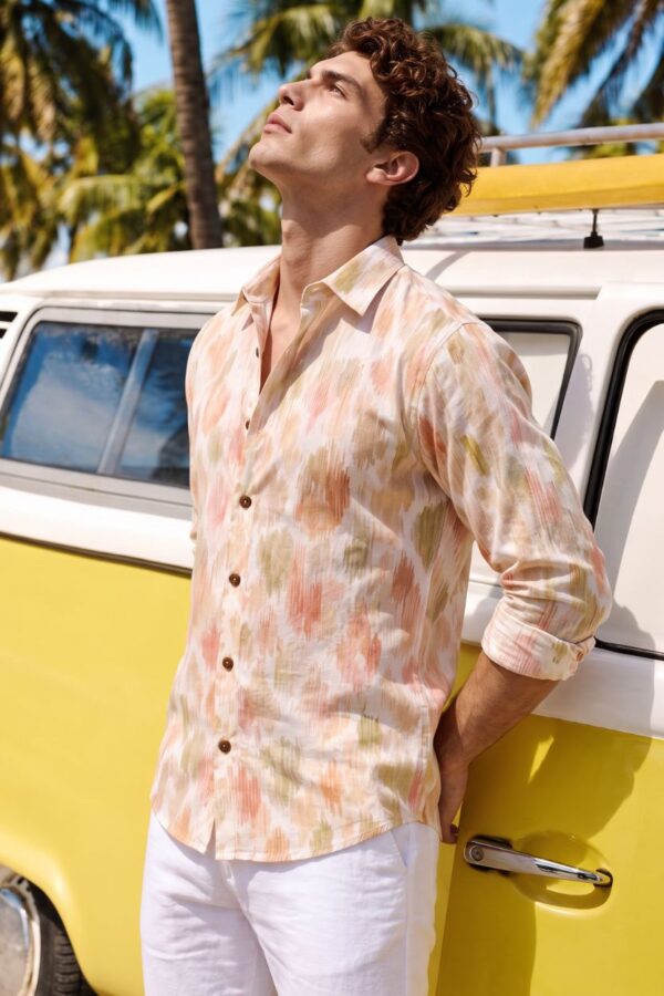 The Pastel Mirage Print Cotton Shirt