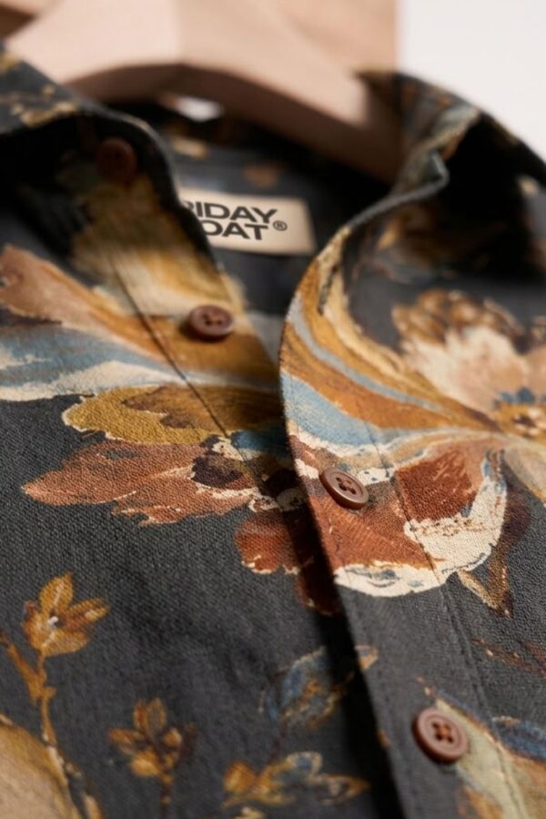 The Teal Botanica Cotton Shirt