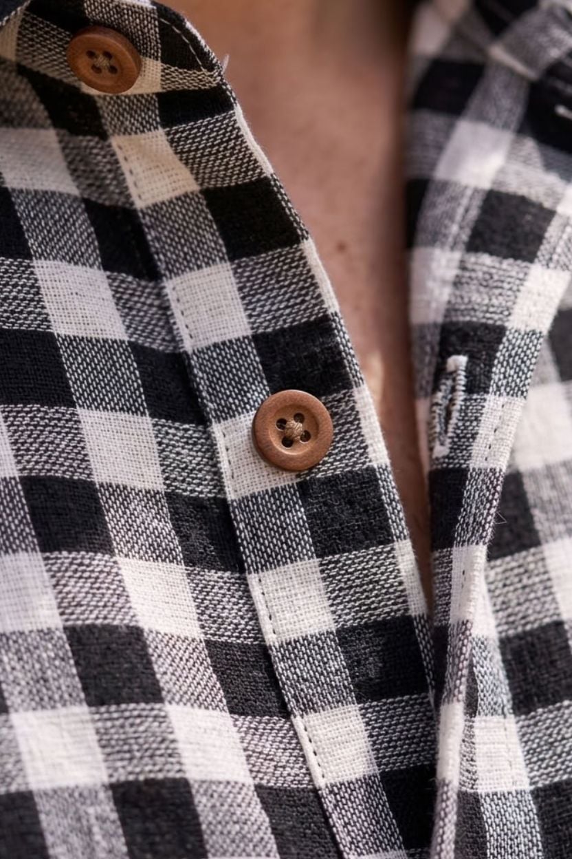 The Monochrome Gingham Shirt - Image 5