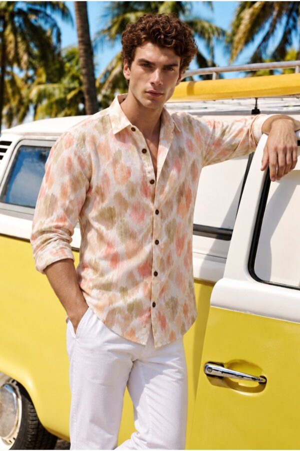 The Pastel Mirage Print Cotton Shirt