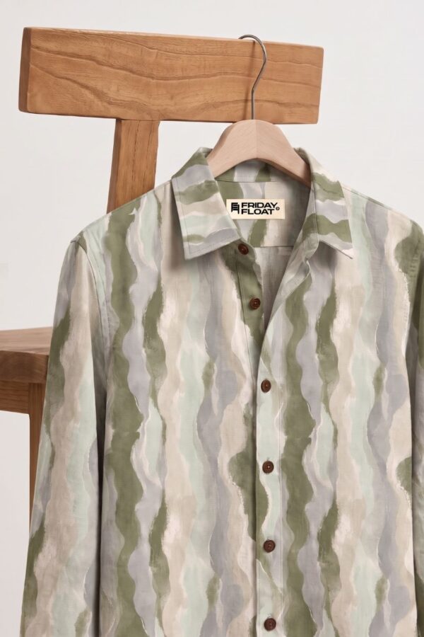 The Sage Ripple Cotton Shirt
