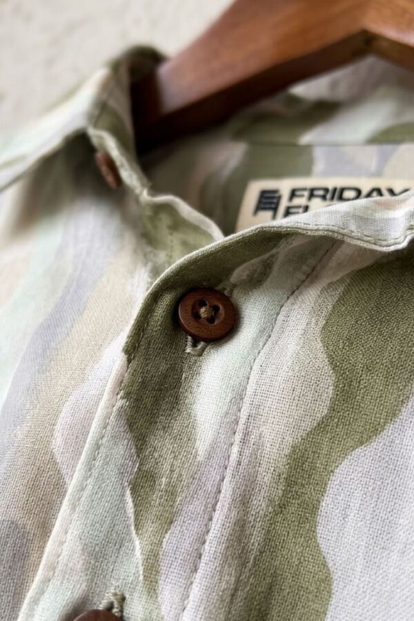 The Sage Ripple Cotton Shirt