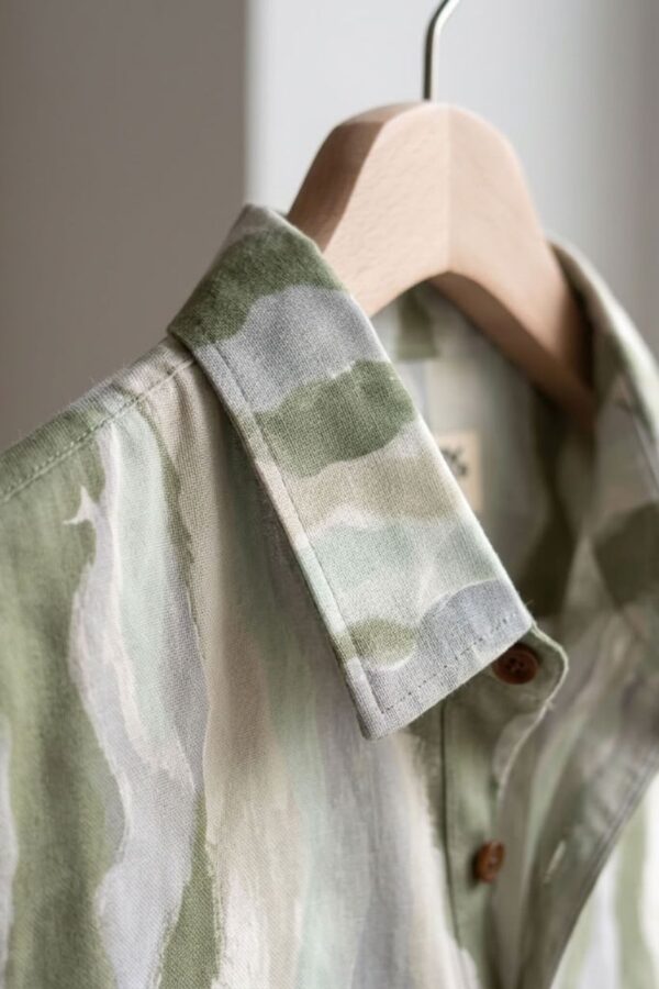 The Sage Ripple Cotton Shirt