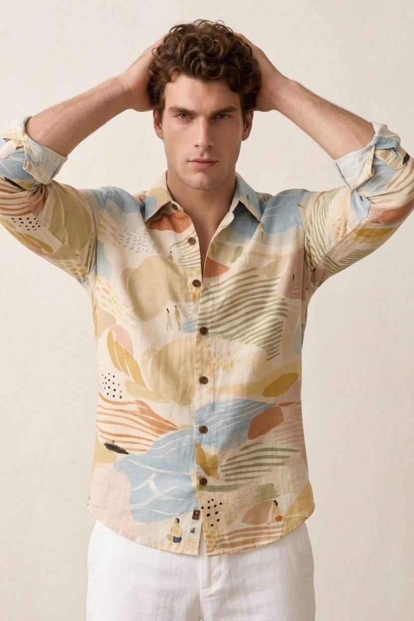 The Desert Mirage Cotton Shirt - Image 3