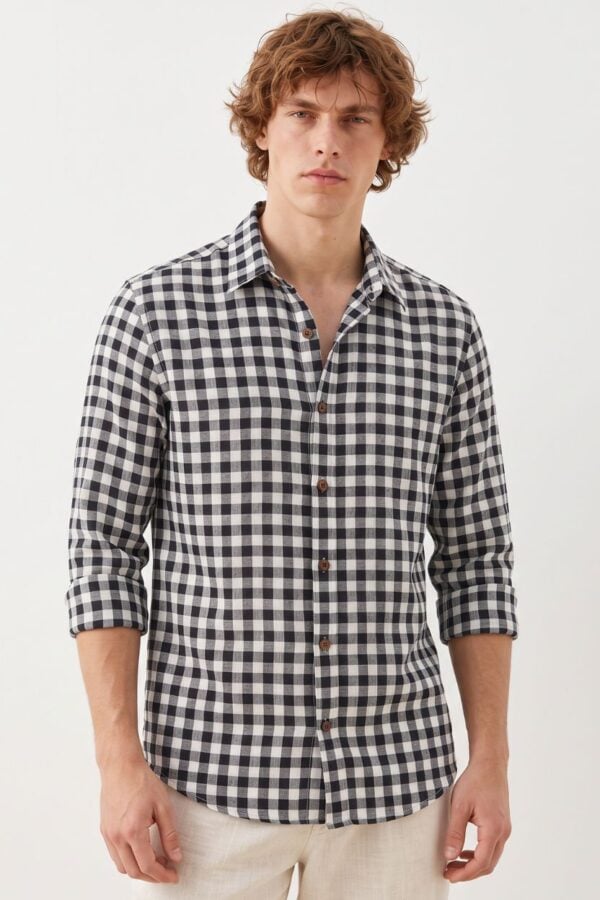 The Monochrome Gingham Shirt