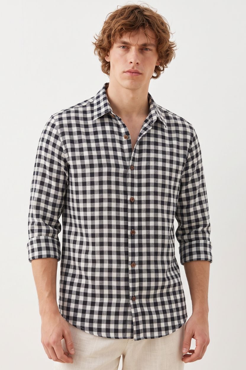 The Monochrome Gingham Shirt
