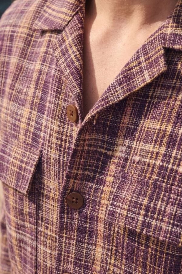The Rustic Maroon Crosshatch Shirt