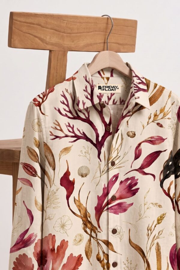 The Crimson Coral Cotton Shirt