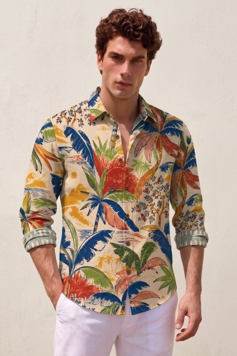 The Tropic Oasis Cotton Shirt - Image 2