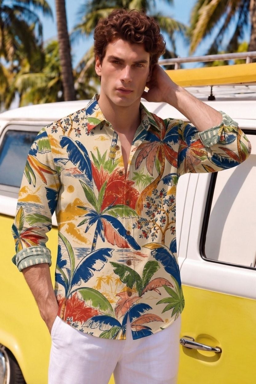 The Tropic Oasis Cotton Shirt - Image 3