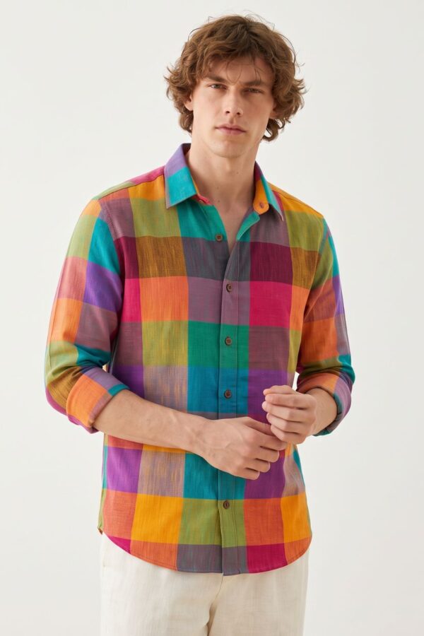 The Carnival Block Check Cotton Shirt