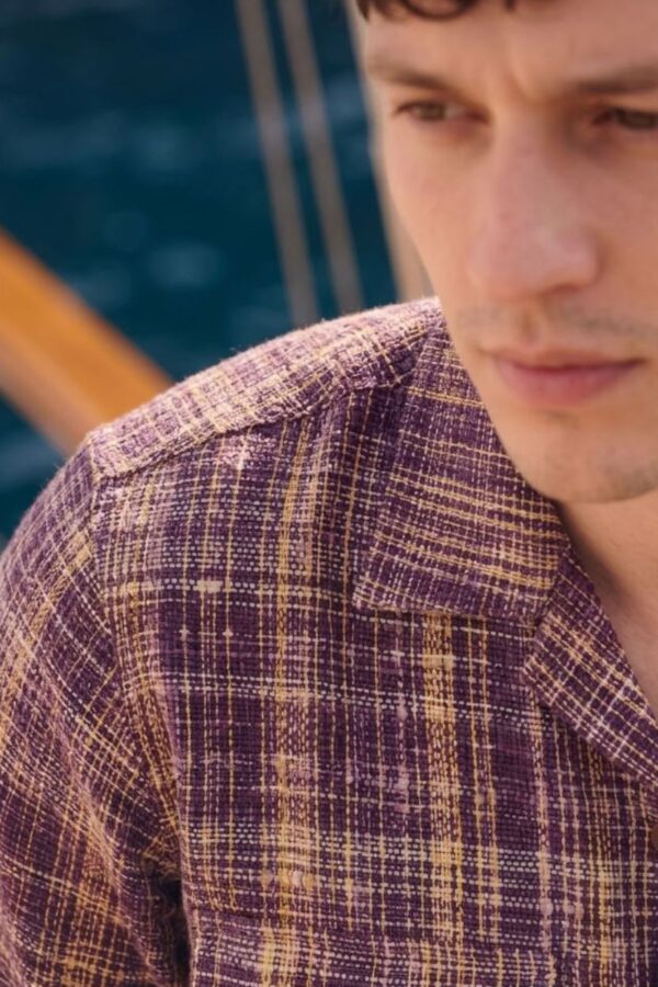 The Rustic Maroon Crosshatch Shirt