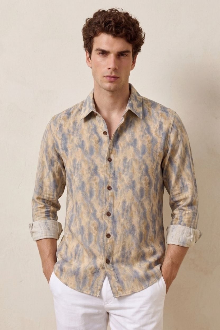 The Sandstone Cloud Wash Cotton Shirt