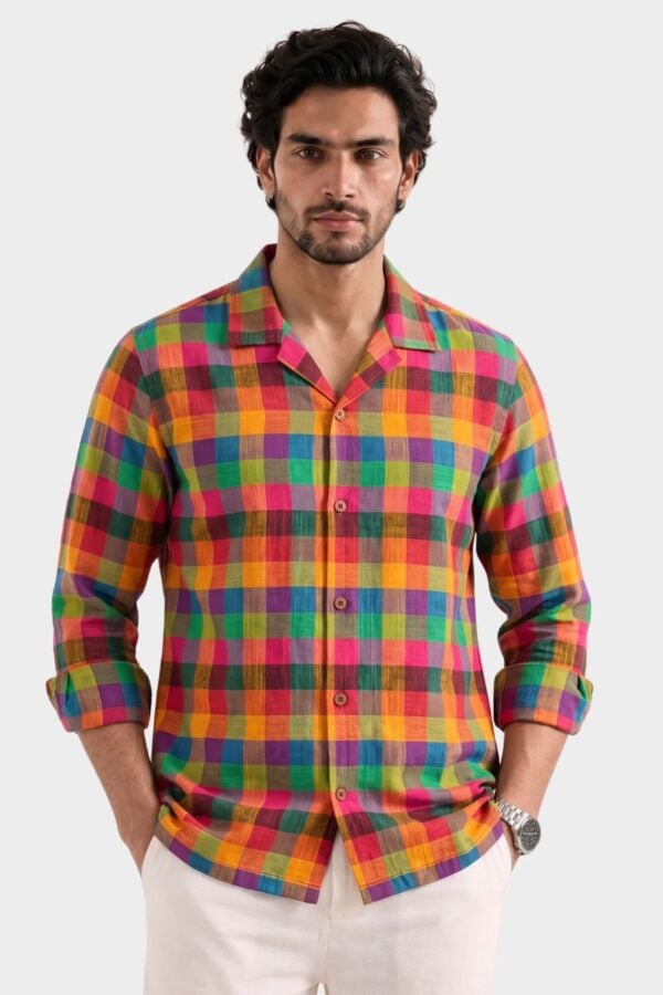 The Prism Check Handloom Cuban